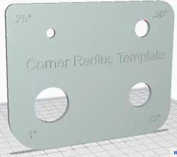 Corner Radius Template