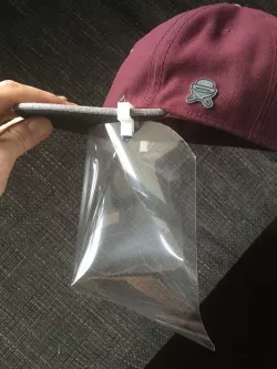 Corona Protection mask/shield For caps 