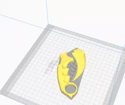 CSGO karambit hilt and blade