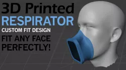 Custom Fitted Respirator Filter Mask - COVID-19