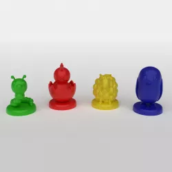 Cute animal pawns