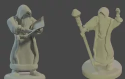 D&D Wizard (2 poses)
