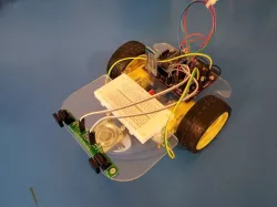 ECE111 Bump Bot Base/Motor Posts Demo