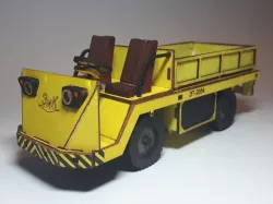 Electric truck EТ-2054. Model 1:25 cardboard Lasercut. v2