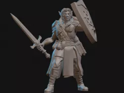 Elf Cleric of Mystra Miniature