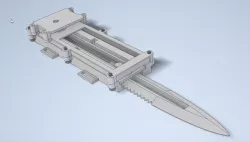 Hidden blade OTF system