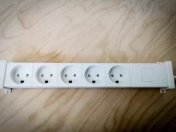 Holder for Danish LK 5 socket extension cord