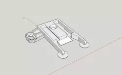 Kwantum Curtain low profile clip V5