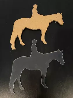 Laser Cut Horse Rider