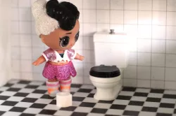 LOL Surprise toilet doll house furniture