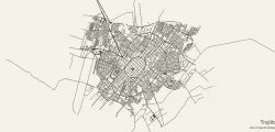 Mapa de Trujillo, Peru en 3D (CITY ROADS)