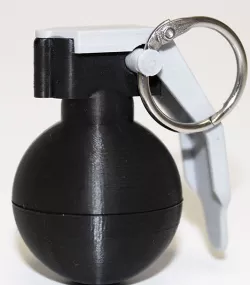 Mini Grenade Key Ring Holder