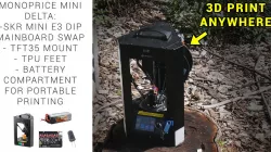 Monoprice Mini Delta SKR mini E3 conversion kit + portable mod