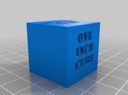 One Inch/25.4mm Reference Cube