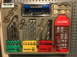 Pegboard Holder for Biltema 20-159 Drill and Bits Set