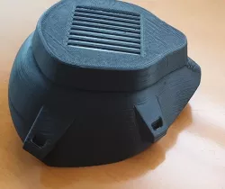 Resized & cutted to fit on small 3dPrinter COVID-19 MASK (Easy-to-print, no support, filter required) 