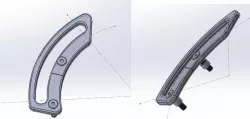 Scotts Steering Stabilizer cable guide for KTM