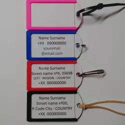 Simple & compact luggage tag