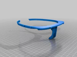 Simple face shield headband