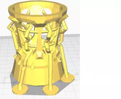 Skyrim soul gem holder w/ supports