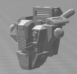 Space Communist Urban Battlesuit Torso Proxy