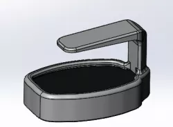 Suporte de para-sol para controle ROSSI de portão eletrônico (Sunshade support for ROSSI electronic gate control)