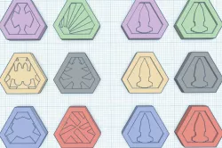 Twilight Imperium 4 (TI4) - (Colorblind friendly) Replacement Command, Control, VP and Home tokens