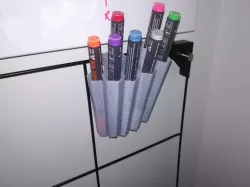 Wallboard pen holder