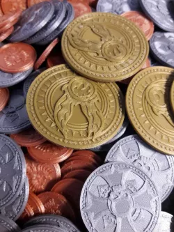 Warhammer silver coin (shilling)