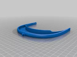 3D Printed Face Shield w/ Ultralight Optics Headlight Mount, Closed Top