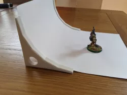 A4 paper miniature backdrop stand