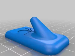 Adhesive bathroom hook (snail imprint)