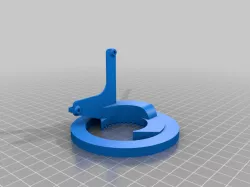 Combo of a fan duct and led ring holder 