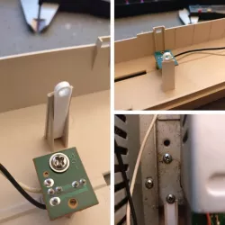 Commodore 128D faceplate screw holder