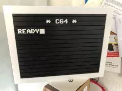 Commodore C64 Letter Board Sign