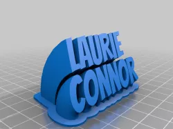 ConnorMy Customized Sweeping 2-line name plate (text)