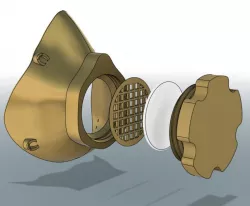 Covid Mask Respirator - 3D Printable COVID-19 (Corona virus)