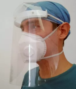 DeltaK. Slim and fast 3d printed face shield
