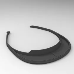Easy 3D printed Face Shield extendend