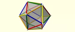 Edge-colored icosahedron