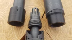 Enhanced mount for PVC QD Silencer