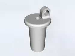 Fishing pole holder insert for Intex raft bimini