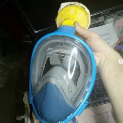 Full Face Snorkeling Mask Respirator Filter Conversion