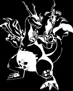 Gmax Charizard stencil