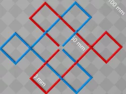 infinite knot Antenna concept design - double biquad like