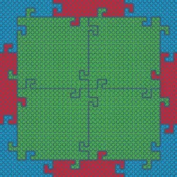 Interlocking Base Plate System For LEGO