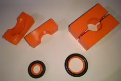 ISO-KF DN16/DN25 centering ring + clamp for vacuum applications