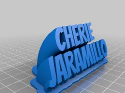 jaramilloMy Customized Sweeping 2-line name plate (text)