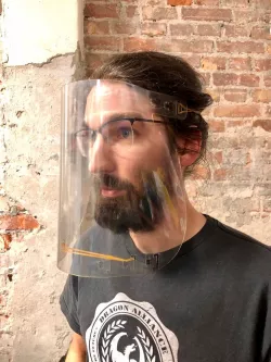 Laser-cut face shield (no 3D printing required!)