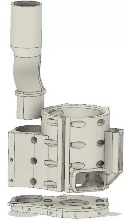Makita RT0701 / RT0700 Tool Holder and Cord Guide for MPCNC